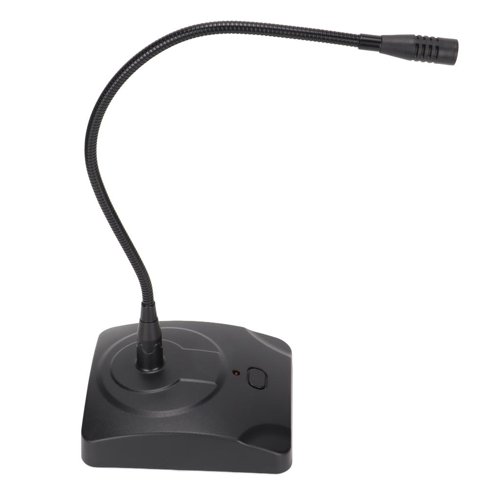 Gooseneck Condenser Microphone Desktop Omnidirectional Mic with Mute Button for Conference Network Speech Broadcast