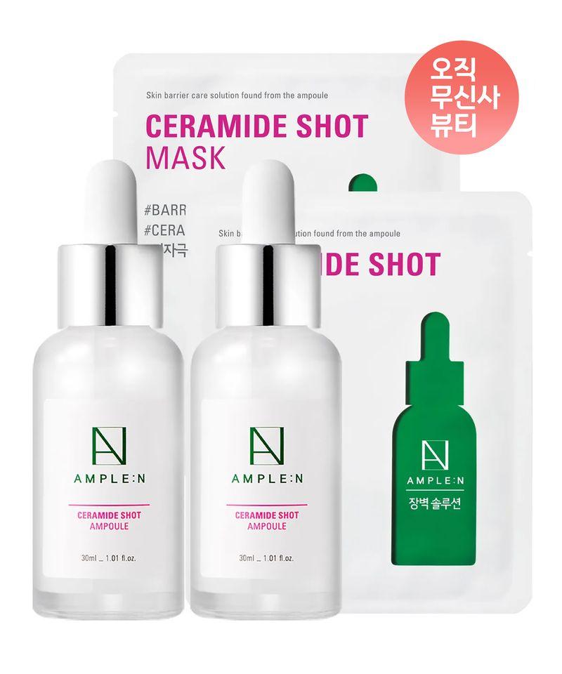 [Ceramide Shot Ampoule 30ml*2 + Cera Pack 2 Sheets