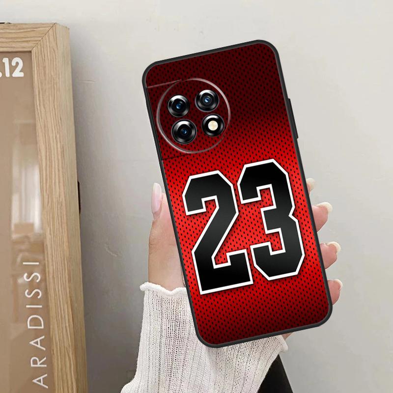 Basketball Number 23 Case For OnePlus 12 11 9 10 Pro 9RT 10T 10R 12R OnePlus Nord 2 CE 3 Lite CE4 N10 N20 Cover