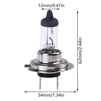 2Pcs 55W H7 12V Car Bulb Halogen Fog Halogen Bulb Car Head Lamp Light Car Light Lamp Headlight