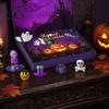 Spooky Toy Calendar Halloween Advent Calendar, 24 Days Countdown with Pcs Slow Rising Mini Rice Ball Plush Squeeze Toys, Scary Collectible Dolls Gifts