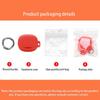 Solid Color Silicone Bluetooth Earphone Cover For Anker Soundcore Liberty Buds, Shockproof Protective Cover With Keychain