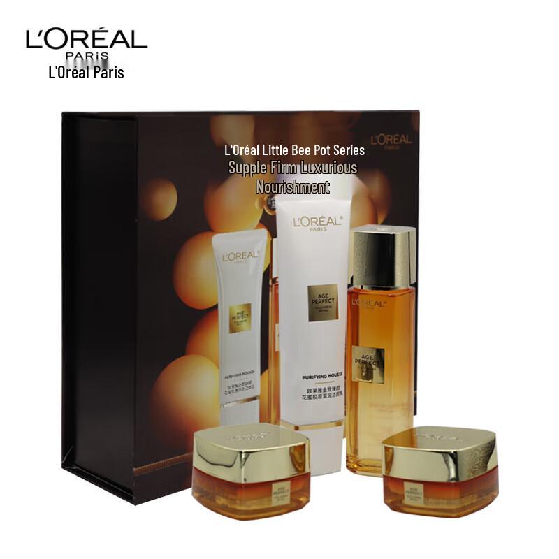 

L Oreal Gold Age Perfect Honey Collagen 4-Piece Skincare Set