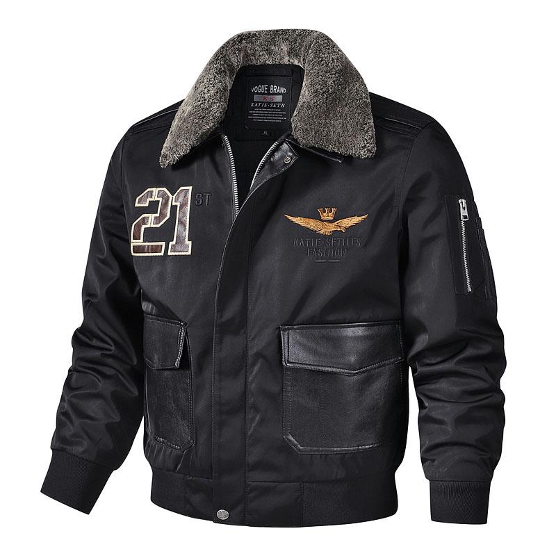 

Men s Flight Suit Jacket Casual Versatile Jacket Flight Suit L