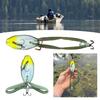 5CM Topwater Frog Bait with Propeller Feet Silicone Bionic Frog Artificial Swimbait with Hooks Freshwater Saltwater Trout Bass Fishing Accessories