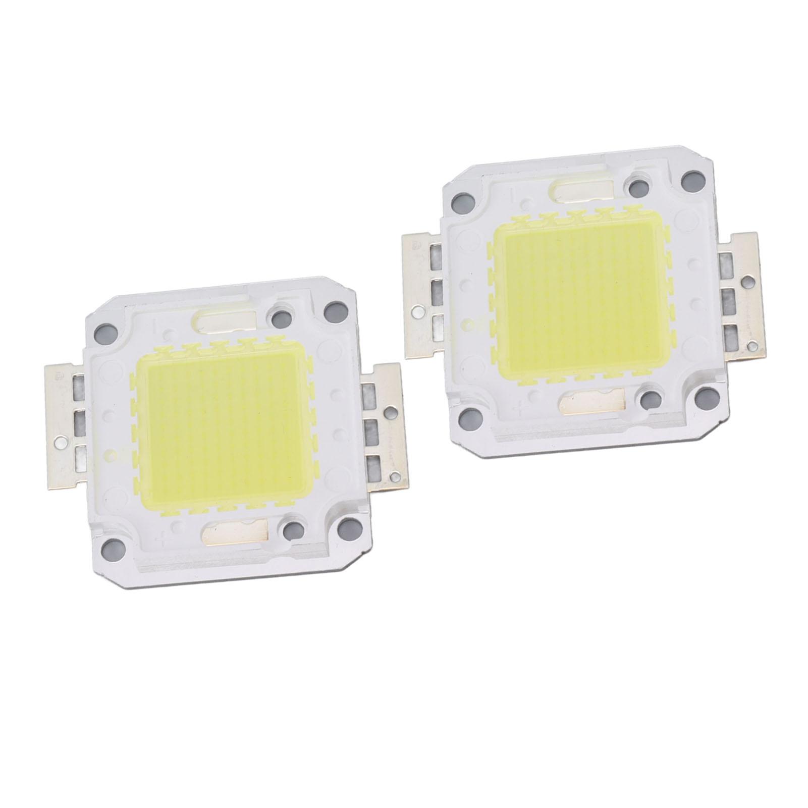 

2 Pieces 100W COB LED Light Chip 9600LM 6000K LED Light Chip Beads for LED Casting Light 32‑36V