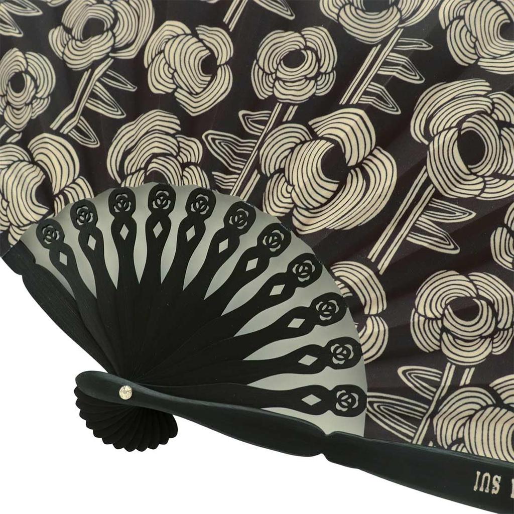 fan storage Archive Rose [ANNA SUI] Anna SuiFolding (with case) (Black) 001854-0003-01