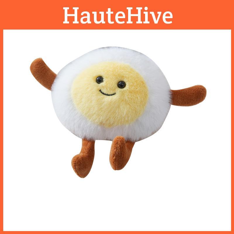 Waffle Plush Egg Toy Keychain Cartoon Pendant Bag Decorations Toy Gift Kids