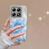 Luxury Blue Flowers Girls Women Phone Case For Xiaomi 14T 13T Pro 14Tpro 11 Lite 5G NE Shockproof Bumper Fundas Cover