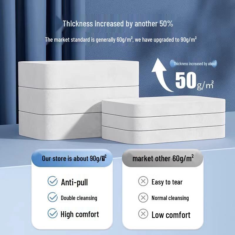 Compact & Thickened Disposable Cotton Towels - Travel-Sized for Bath & Face Use