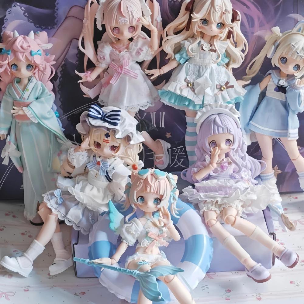 På Lager Onemore Sugary Girls Serie 1/8mjd Blind Box Mystery Box Leker Søt Action Anime Figur Kawaii Modell Leke Gave