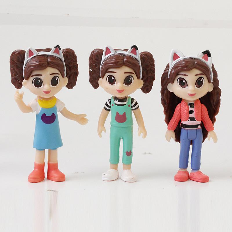 Pvc Dollhouse Gabbys Action Figures Model Toy Desktop Decoration Gift Anime