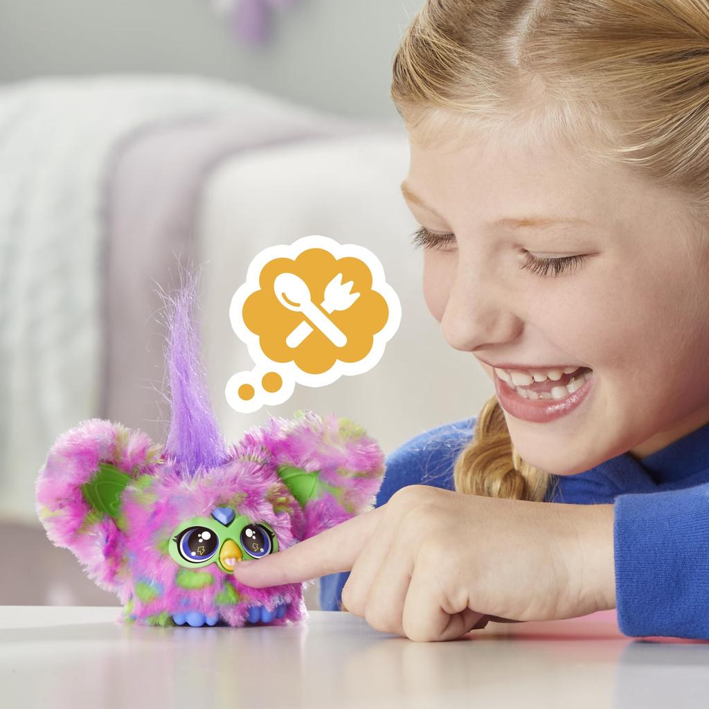 Hasbro Furby Furblets Talky Mini Friend, 45+ Sounds, Furby Language Only, Electric Plush Toy, Ages 6+, Colorful, Authentic Product (G1399)