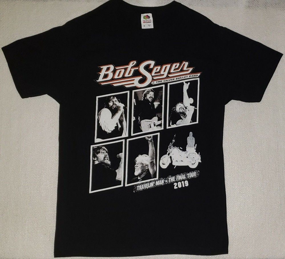 Unisex shirt Cotton Oversize Large Size BOB SEGER Silver Bullet Band