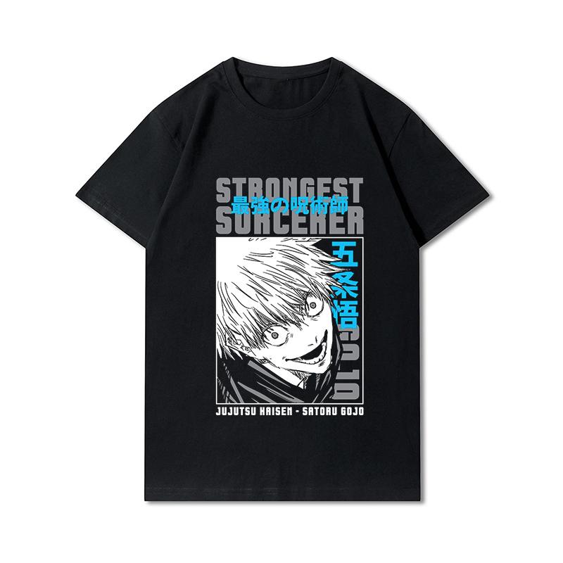 

Summer Men s Clothes Printed Soft Unisex Cotton Tees Anime Summer Blouse T-Shirts Men s Fashion Tops XXXL чорний