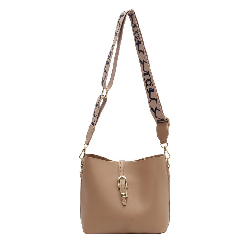 

Женская сумка-ведро большой вместимости 2025 новая универсальная модная сумка через плечо из мягкой кожи, высокотекстурная сумка-мессенджер хаки