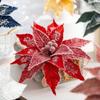 Realistic Simulated Flower Luxurious Artificial Flower Xmas Tree Ornaments  Christmas Decoration