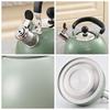 Kettle with Loud Whistle, Stainless Steel, Handle, Tea Maker, for Camping, Picnic,