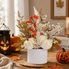 Fake Autumn Leaf Maple Leaf Pumpkin Ornament Plastic Halloween Tabletop Ornaments  Fireplace Shelf
