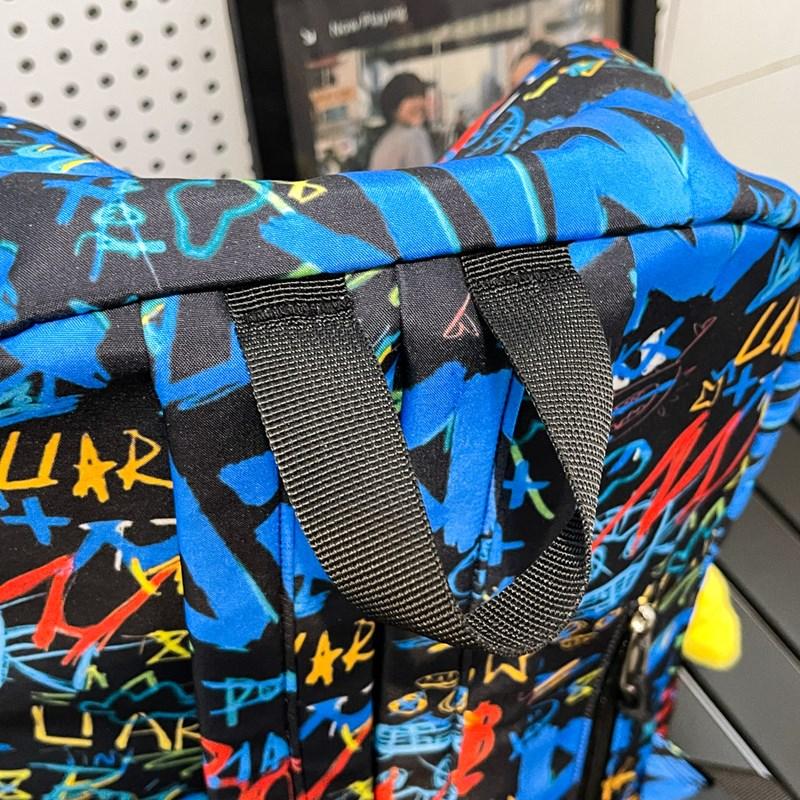 Backpack Men's Graffiti Backpack Senior High School Student Schoolbag