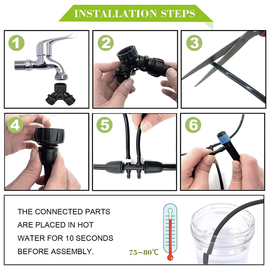 1Sets Watering Garden Hose 4/7mm 8/11mm PVC Micro Drip Irrigation Tube Sprinkler Pipe Greenhouse Irrigating System