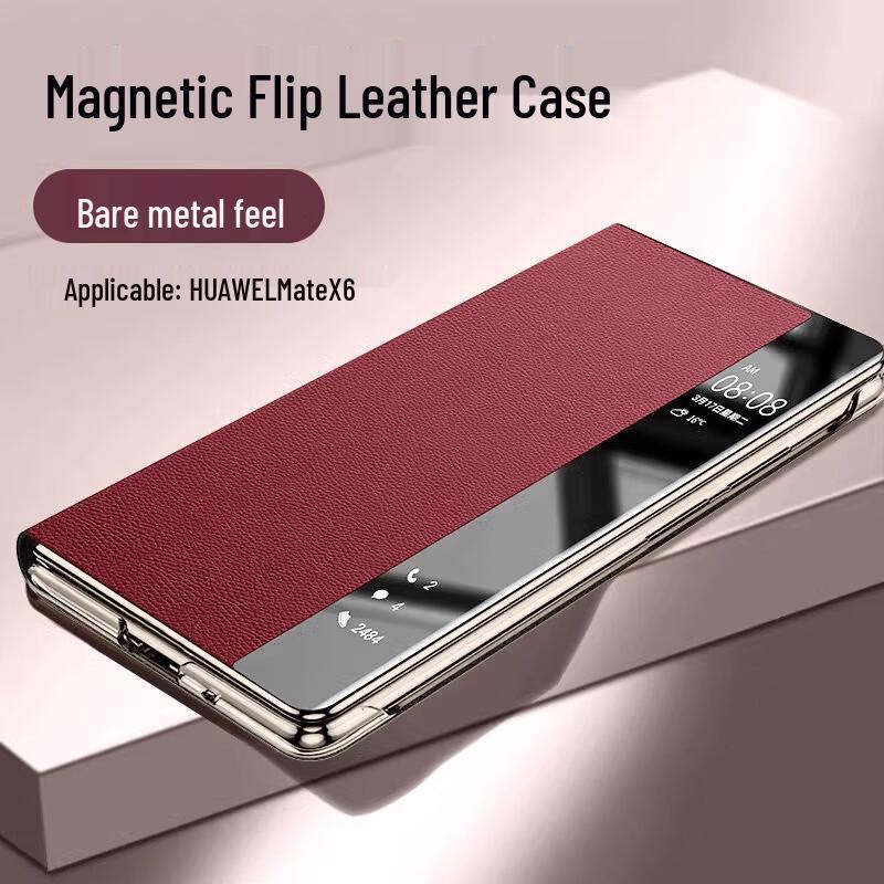 

Хан Нуо Кожаный чехол-книжка для Huawei Mate X6