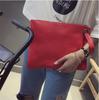 Vintage Day Clutch For Women Solid Color Pu Leather Handbags Female Phone Purse Fashion Wristlet Bags Premium Durable