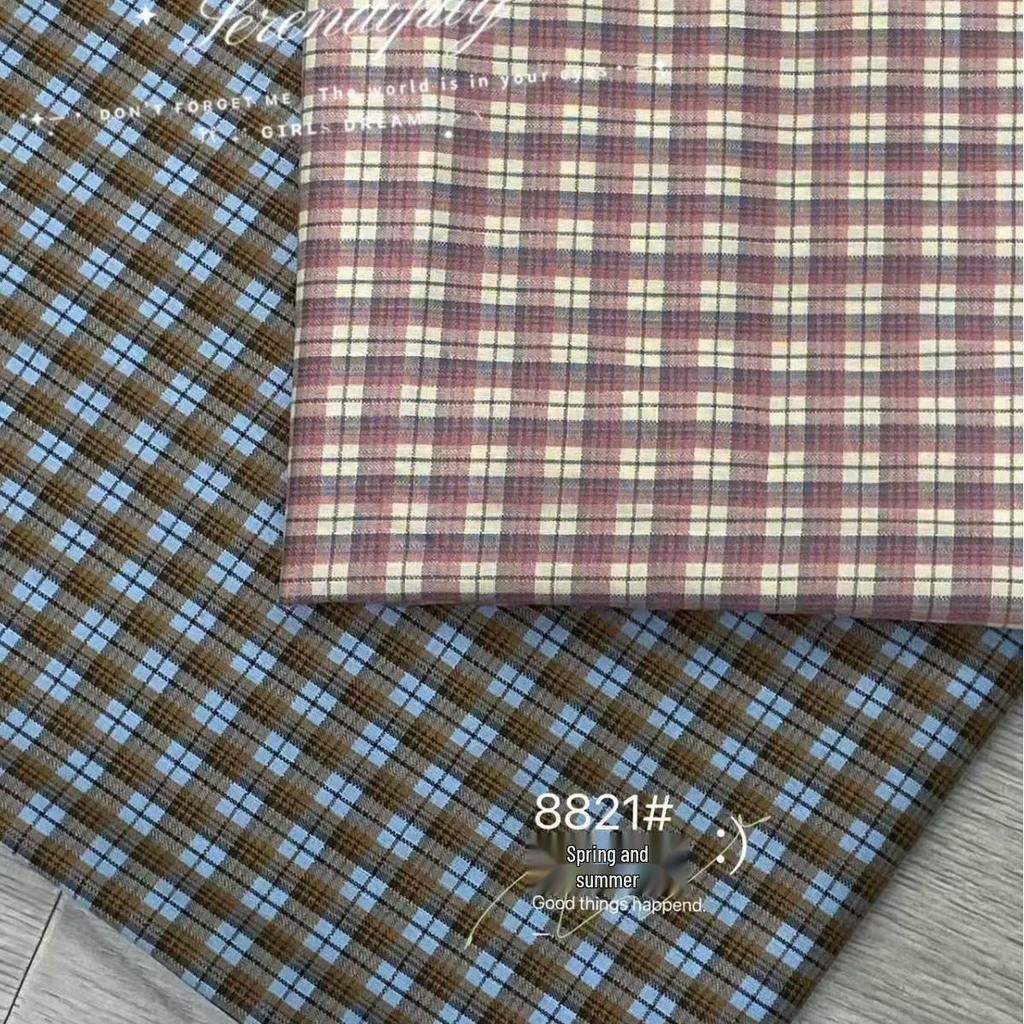 Customizable Girls' Spring/Summer TR Plaid JK Skirt - Children's Clothing with Jacquard Plaid Pattern