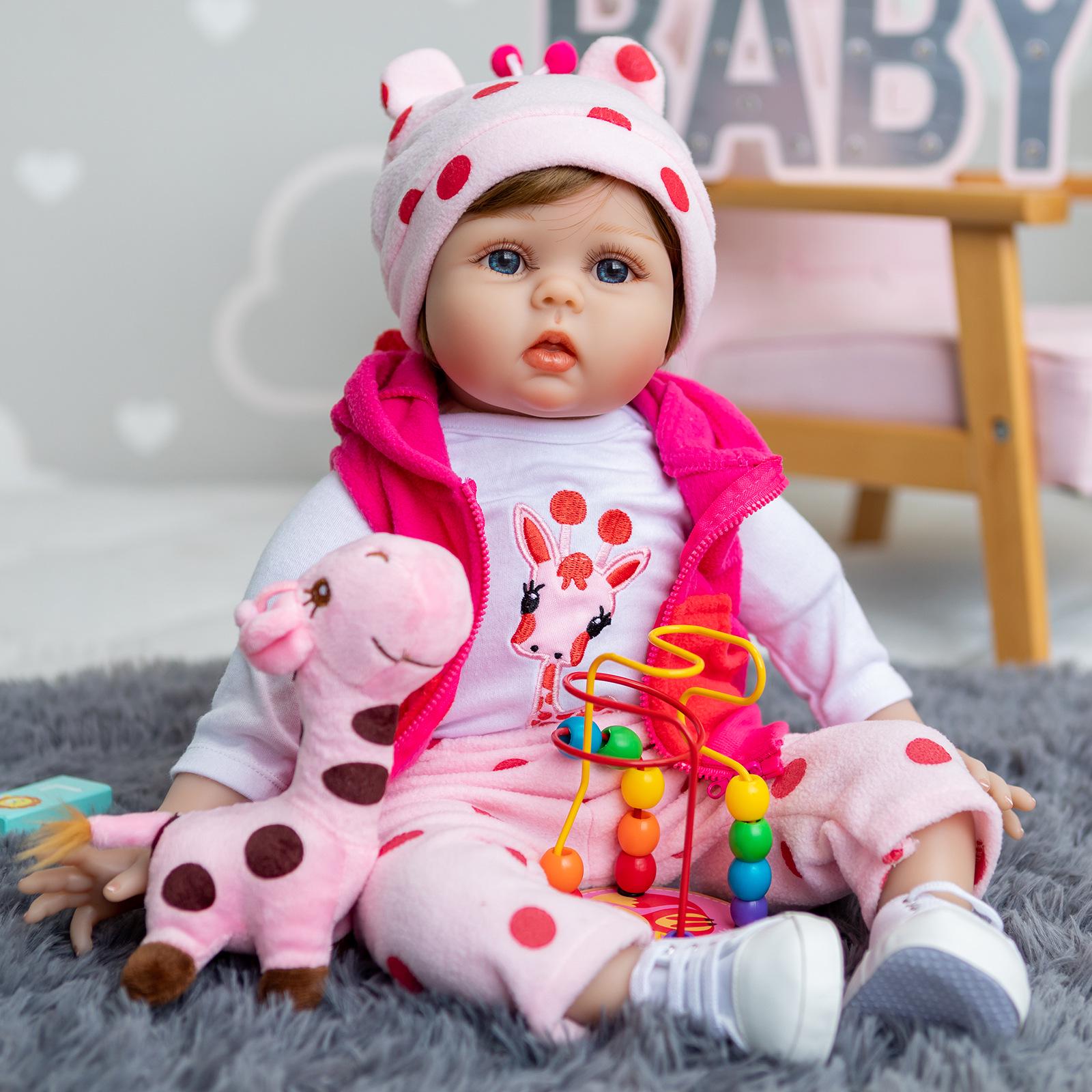 55cm Realistic Little Deer Reborn Baby Doll - Cute and Lifelike Collectible 55 cm