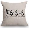 SSOIU White Dog Paw Footprint Icon Isolated On Black Background Decoration Farmhouse Decor Cotton Linen Home Decorative Throw Pillow Case Cushion