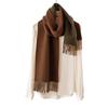 Lamb Wool Solid Color Large Scarf Autumn and Winter New Double Sided Wool Scarf Versatile Thickened Warm Shawl Dual Use