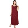 Indische Damenmode Baumwoll-Maxikleid Schöne Nachtwäsche Langes Nachthemdkleid
