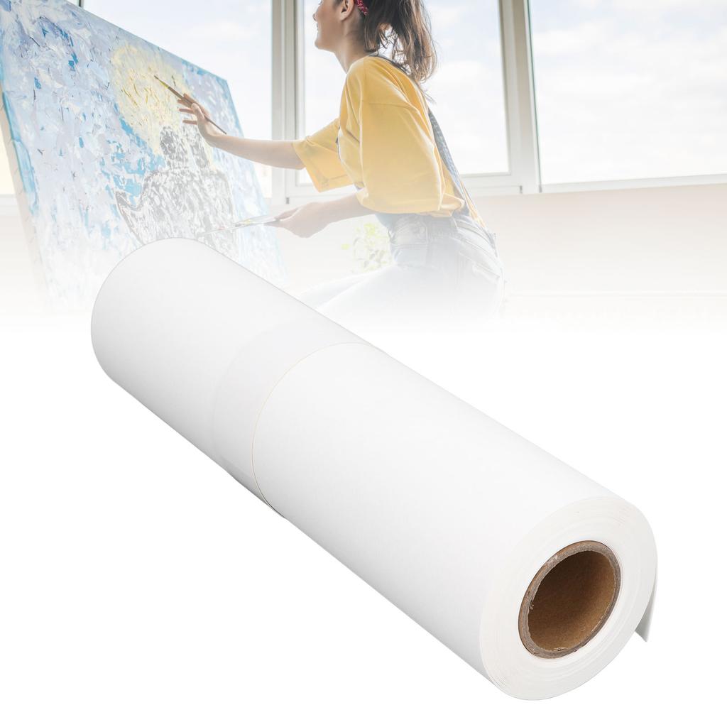 Watercolor Paper Roll 10m Length White Semi Cotton Washable Tr Resistant Art Paper for Painting Drawing Scrapbooking