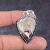 Wild Horse Gemstone Handmade 925 Sterling Silver Jewelry Pendant 1.97" h2U88