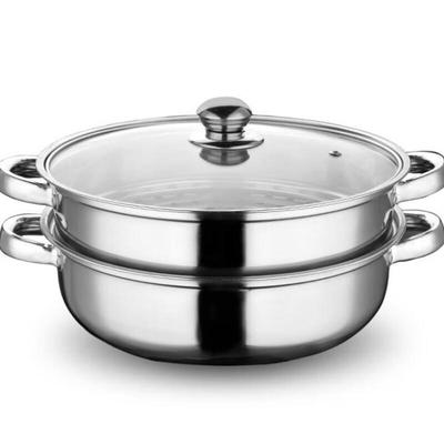 Trigon Edelstahl 28CM Doppelschicht-Dampfgarer Suppentopf