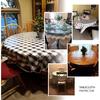 Clear Round Tablecloth 60 inch Waterproof Table Protector Durable Crystal Clear Vinyl Clear Table Cover Round Dining Tablecloth for Protection of