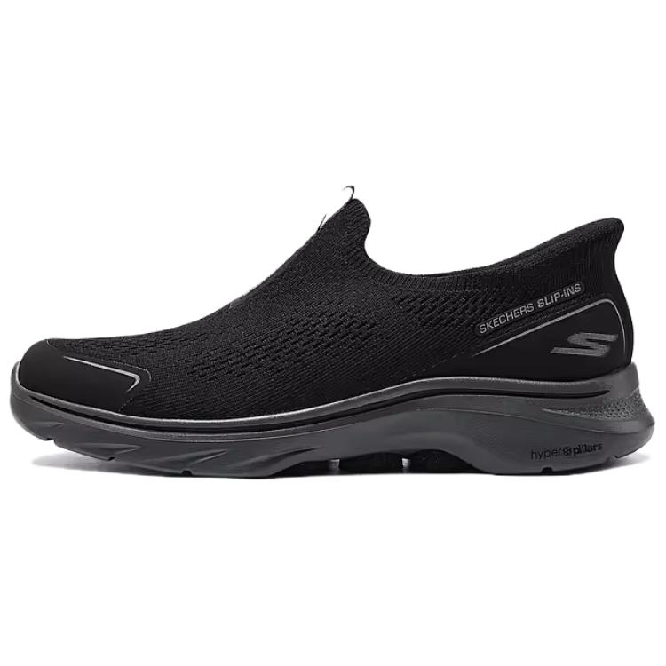 Skechers Go Walk 7 Удобная Повседневная Обувь Прочная Дышащая Низкая Посадка Обувь для Стиля Жизни Мужская кроссовка Черный 216553-BKCC 44