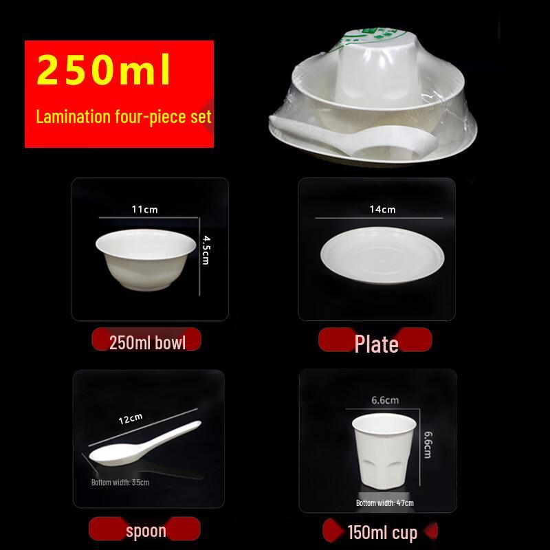 Mode Lanka Disposable Tableware Four-Piece Set