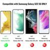 Lot de 3, Verre Trempé Compatible avec Samsung Galaxy S22 5G, Film Protection écran sans Bulles d'air Ultra Résistant, HD Ultr[1564]