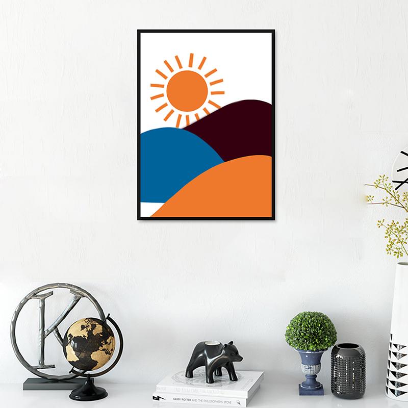 WCIC Yeni Modern Minimalist Dekoratif Boyama Sıcak Güneş Işığı Sanat Kumaş Ev Arka Plan Duvar Dekorasyonu Asılı Boyama