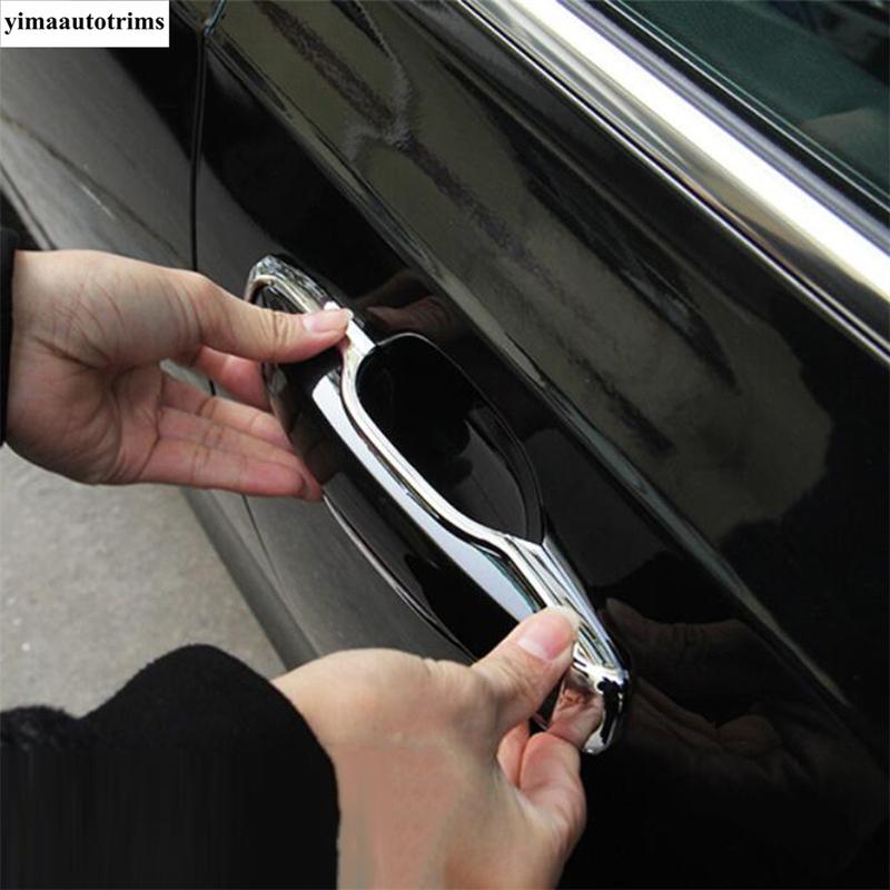 Car Door Handle Frame Decoration Protection Cover Trim ABS Chrome Exterior Accessories For VOLVO XC60 XC90 S90 V90 2018 - 2024