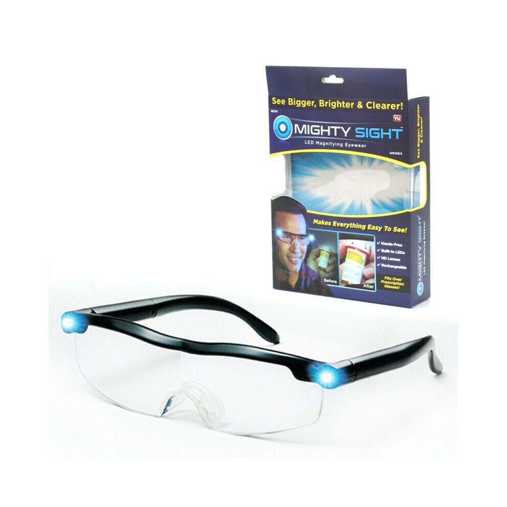 

Mighty New Tv Sight With Led Light Glasses Magnifying Glass Hd Magnifying
