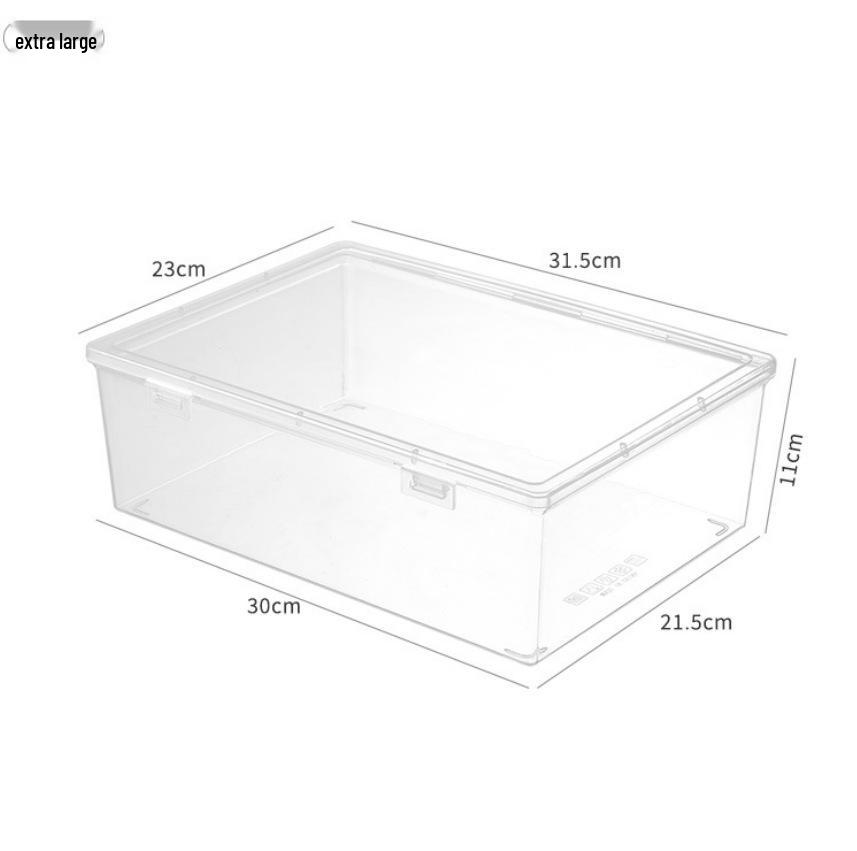 Obdélníkový průhledný PP plastový úložný box na sluchátka a psací potřeby