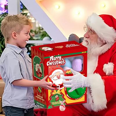 Conjunto de máquina de garra de Natal para crianças Brinquedo criativo para agarrar ovos