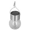 Hanging Solar Lights Glass Ball Shape Crack Pattern Energy Saving Solar Charging Automatic Sensing Bulbs for Outdoor