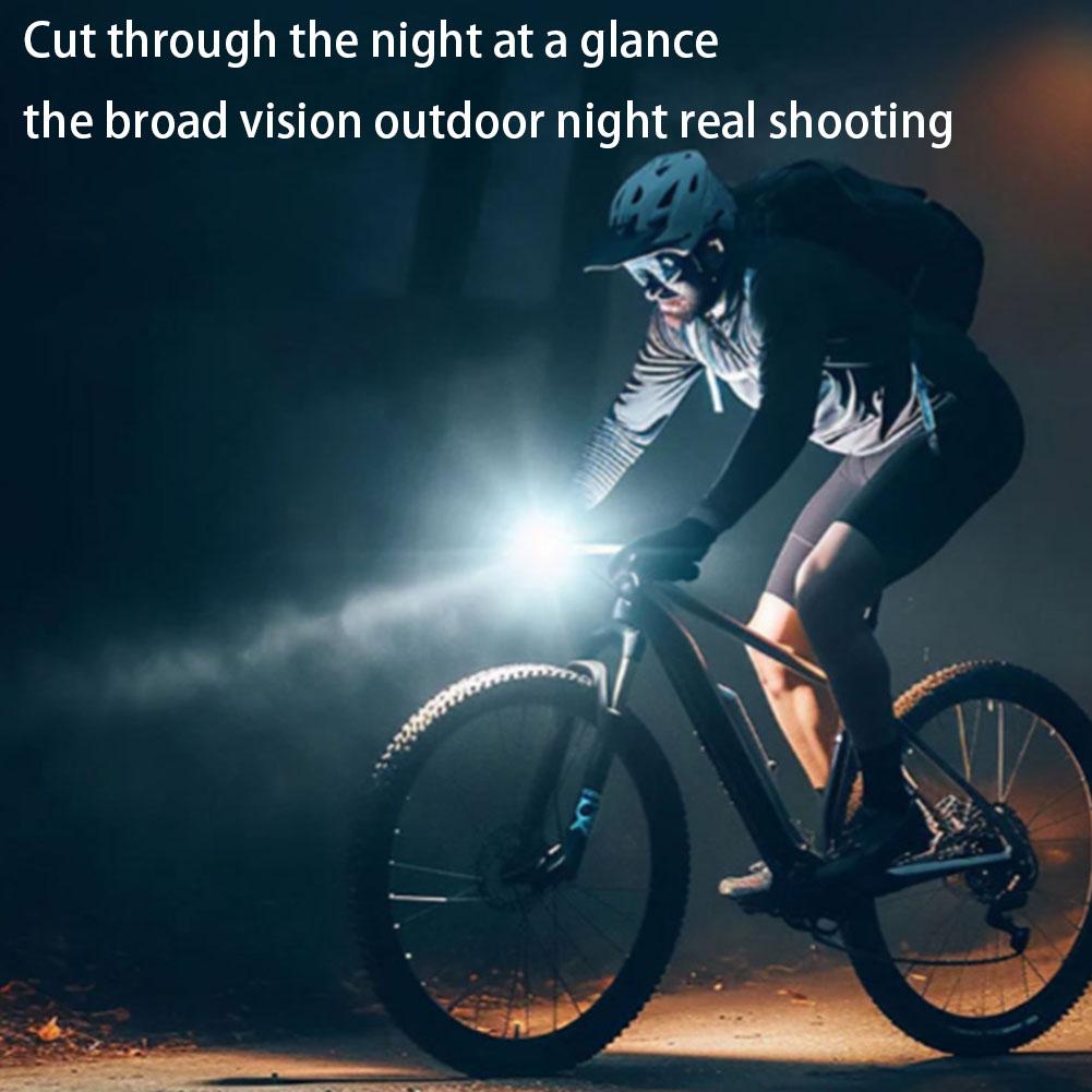 D2 Bicycle Flashlight Headlight LED Bike Light Rechargeable Bike Front Light MTB Road Bike Head Lamp Safety Night Riding Cycling