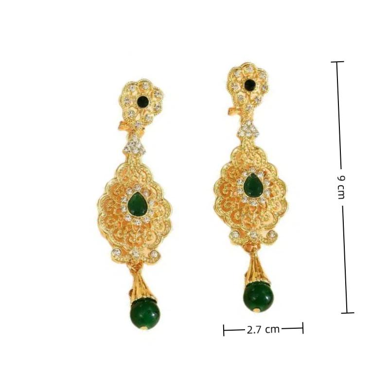 Drop Earrings for Women Classic Multi-Color Rhinestones Fadeproof for Formal Dinner Anniversary Gift for Wife