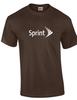 Sprint T-Shirt 90er Vintage LOGO Lustig GEEK Telefon Braun Weiß Shirt S-3XL