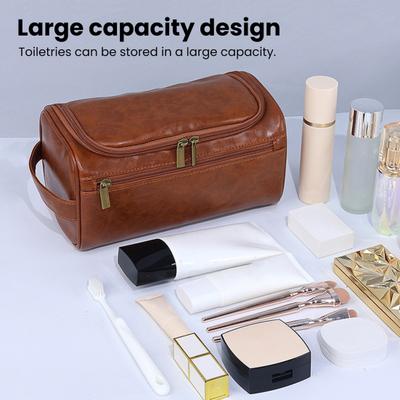Beauty Case da Viaggio Borsa da Toilette Grande Capacità Scomparti Multipli Chiusura con Cerniera Impermeabile Borsa Cosmetica Borsa da Toilette da Appendere