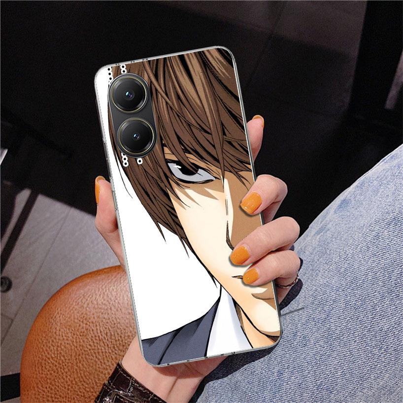 N-Note D-Death Yagami Light Phone Case For Xiaomi Poco X7 X6 X5 Pro F7 Ultra Redmi 15C 15 13C 13 12C 12 10 10A 10C 9 9A 9C 9T Co